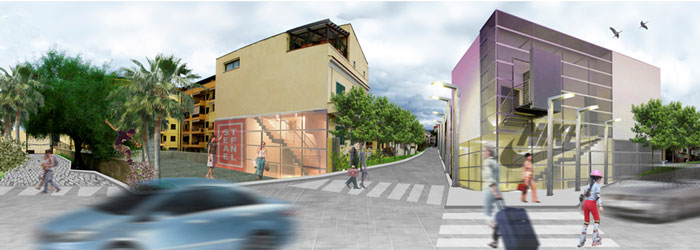 Around the Catona station. Photo simulation of the redevelopment project