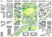 Plaça de les Glòries, da periferia industriale a centralità ecologica