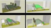 Fig. 4. Schema impiantistica tradizionale (elaborato grafico di Salvatore di Palma nell’ambito della Tesi di Laurea “Corridoi verdi ad alta prestazione tecnologica”, Relatore F. Muzzillo, correlatore C. Frettoloso).