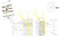 
Fig. 9/10 Micro-sventramenti verticali per il miglioramento delle condizioni di comfort.