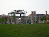 Fig. 2. Parco Aurelio Peccei (Spina 4), Torino, al termine della costruzione, maggio 2015.
