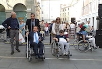 Fig. 2. Iniziative di sensibilizzazione: “Fuori Percorso”, Trieste 3 giugno 2015 (foto I. Garofolo).