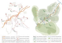 Fig. 02. Schemi interpretativi del territorio oggetto di studio (Laerzio, 2014).