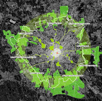 Percorso della Cintura Verde Urbana per Milano, Comune di Milano con AIM Associazione Interessi Metropolitani e Studio Land
