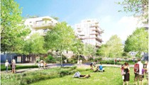 Prospettive del futuro parco di parc Flaubert.
http://projets-architecte-urbanisme.fr/grenoble-eco-quartier-zac-flaubert-parc-yves-lion/