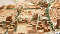 Maquette del progetto.
http://projets-architecte-urbanisme.fr/grenoble-eco-quartier-zac-flaubert-parc-yves-lion/