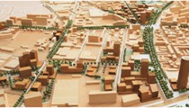 Maquette del progetto.
http://projets-architecte-urbanisme.fr/grenoble-eco-quartier-zac-flaubert-parc-yves-lion/