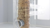 De-territorialised milieus VIA carte blanche prize, France, 2009. Philippe Rahm architectes. 
This interior design project aims at recomposing a specific milieu in an interior, using construction techniques, control of air and air-flow with extraction of heat, heating and ventilation. Like specific milieus, micro-regions with chemical, electromagnetic and physical properties are set to work in an interior, de-territorialised or a-territorial, evoking a specific type of soil, climate, exposure to sunlight, and scents and tangs in the air. Different kinds of limestone, quarried in the Parisian basin, frame the air in the interior. Precise composition proceeds by homothetic reduction, with the proportional share-out of plant species and trees common to the Parisian basin, mainly oak and chestnut, but including beech and pine, which impart fragrances to the air, while glass, polyethylene and stainless steel constitute chemically neutral components in the architectural composition of the living space.
photo : A. Dupuis / VIA
