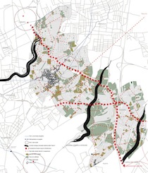 Figura 6. Spazi aperti: rilievo, interpretazione, messa in rete.